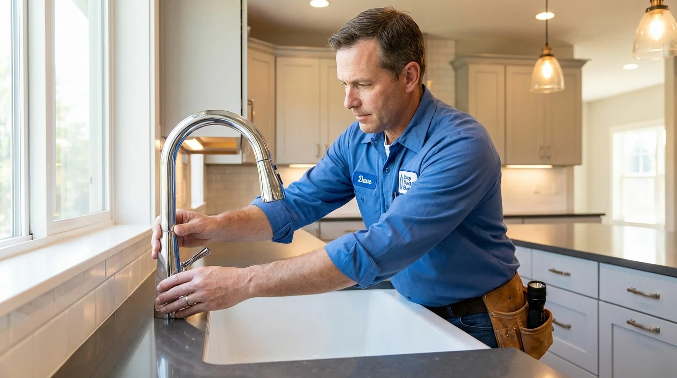 Kitchen faucet installation by Johns Plumbing LLC in Sausalito